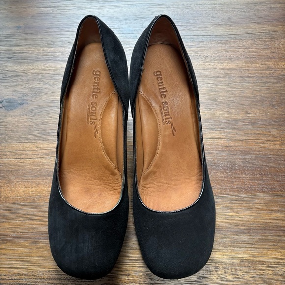Gentle Souls by Kenneth Cole Black Wedge Shoes Sz.9 - Picture 2 of 5